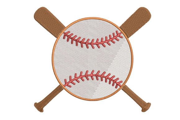 Baseball with Crossed Bats Embroidery Review