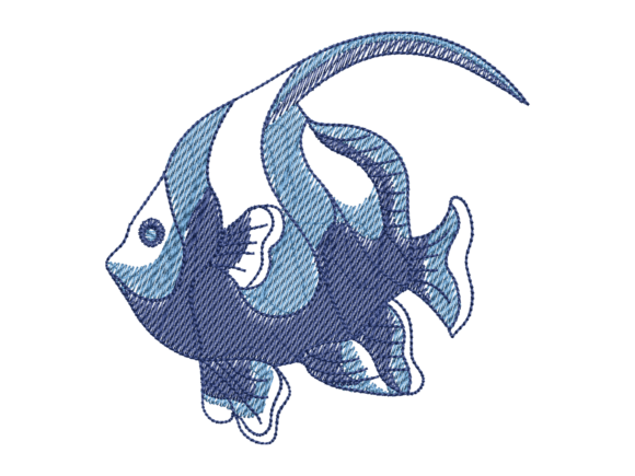 Blue Angelfish Embroidery Review for Gifts