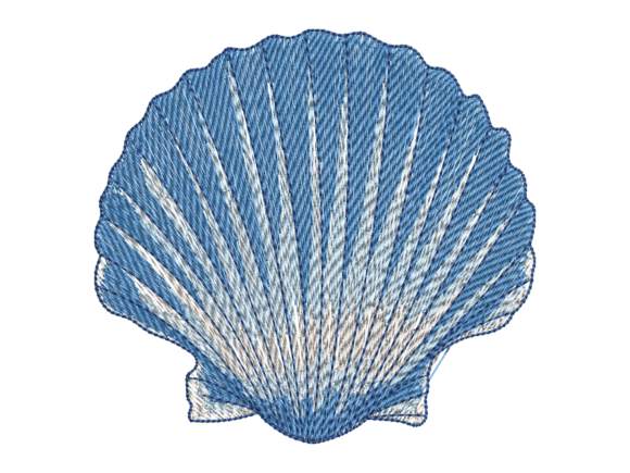 Blue Seashell Embroidery: A Designer's Craft Fair Review