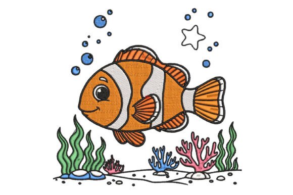 Cute Clownfish Embroidery Design Review