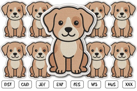Cute Dog Patch Embroidery Design Review
