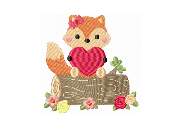 Cute Fox Heart Embroidery Design File Review