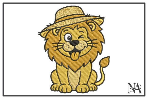 Cute Summer Lion Straw Hat Embroidery Review