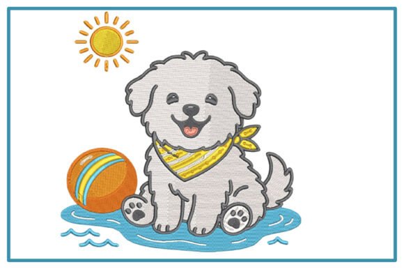 Cute Summer Puppy Embroidery Design Review