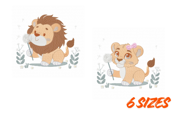 Embroidery Design of a Lion Couple Review