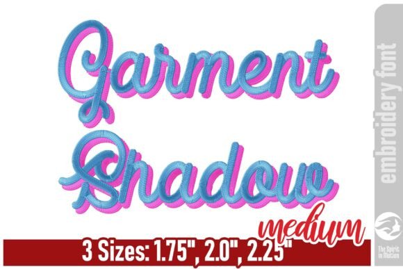 Garment Shadow Embroidery Font - M Review