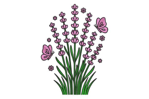 Lavender Flower Embroidery Design Review