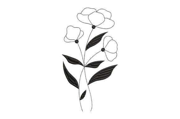 Line Art Flower Embroidery Design Review