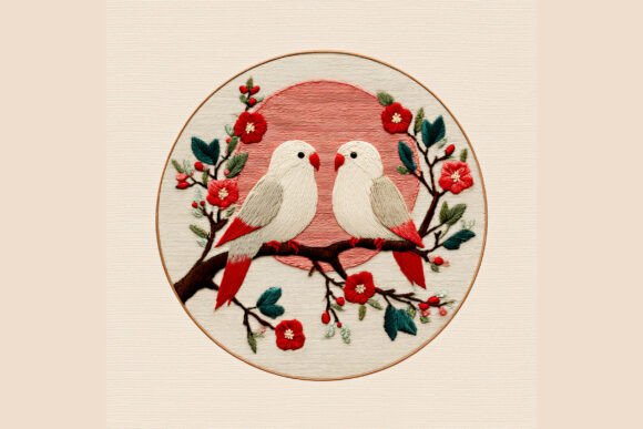 Love Birds Hand Embroidery 21: A Seller's Review