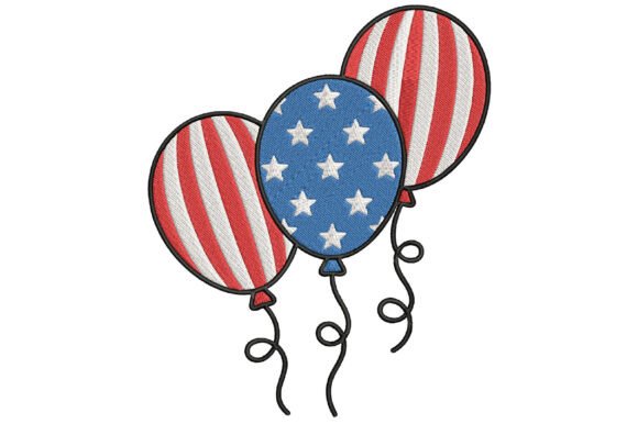 Patriotic Balloon Embroidery Design Review