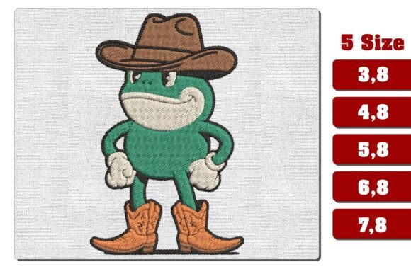 Retro Cowboy Frog with Boots Embroidery Review