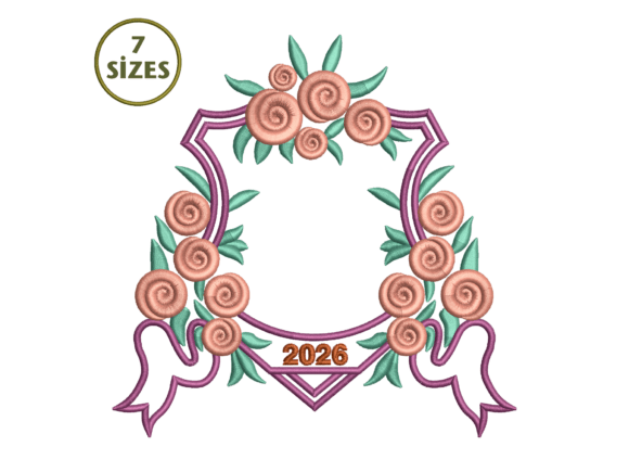 Rose Wreath Embroidery Review for Etsy Shops