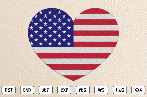 USA Heart Embroidery Design Review